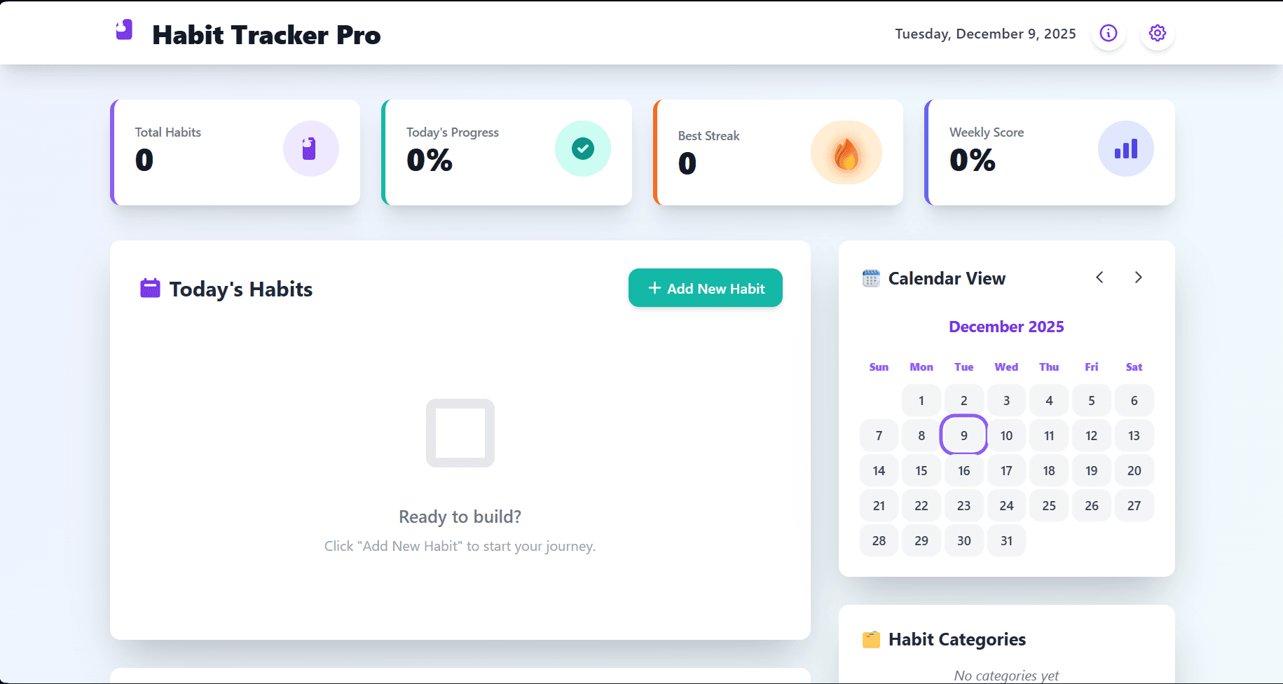 Daily Habit Tracker — Habit Tracker Pro